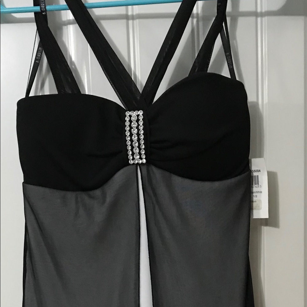 Formal dress black/white size 1/2